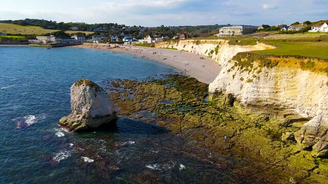 Aerial panoramic view of Isle of WIght