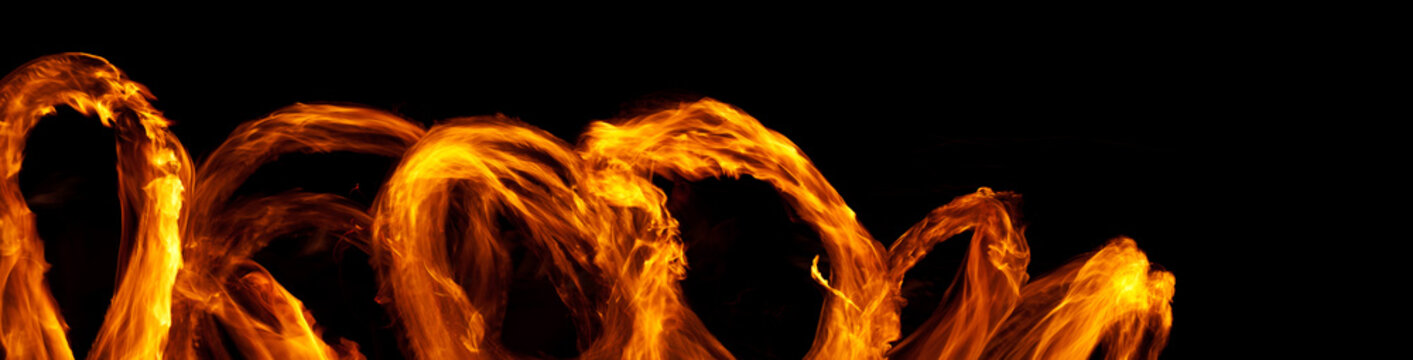 Swirling fire