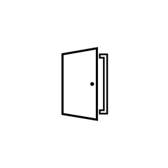 door flat icon vector illustration