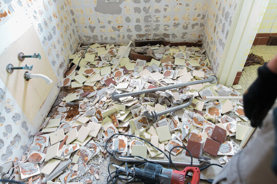 demolition of bathroom