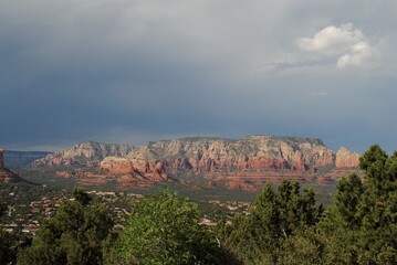 southwest red rock cliff