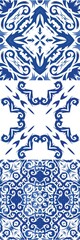 Decorative color ceramic azulejo tiles.