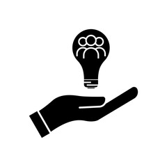 Fototapeta premium Business team icon. business network idea icon. Design template vector