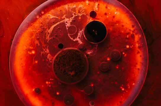 Abstract red fiery background cells
