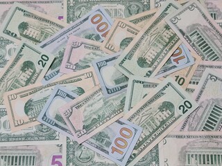 background for economy and finance themes with american dollar money