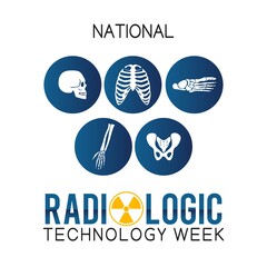 National Radiologic Technology Week Vector Illustration.  Suitable for greeting card, poster and banner.