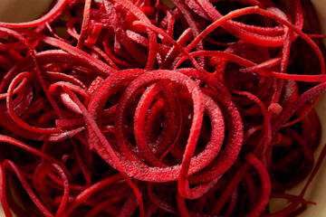 Beetroot Spirals Closeup
