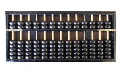 Old ancient wooden abacus ancient classic, obsoleted chinese calculator, souvenir backgrounds