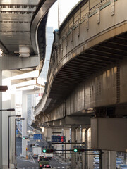 高架道路の防音壁
