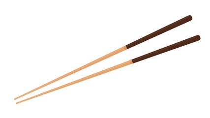 Chopsticks vector. Chopsticks on white background.