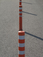 道路のセンターポール