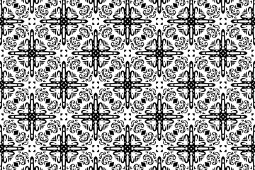 Fototapeta premium Ornament with elements of black and white colors.