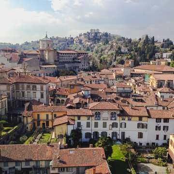 Old city of Bergamo, Italy