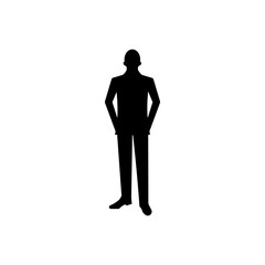 Gentleman handsome icon (vector illustration)
