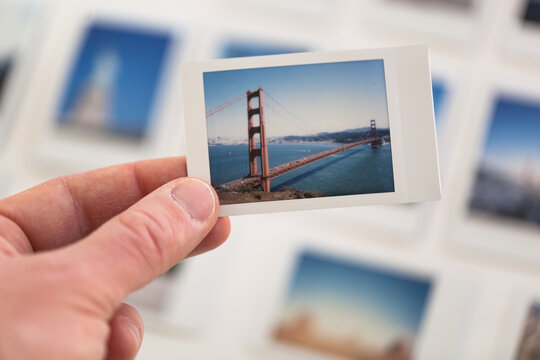 Printed picture of the Golden Gate Bridge