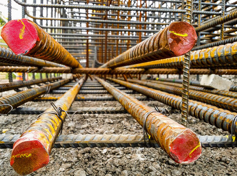 Reinforcing Steel Cage for Bridge Pier Reinforced Concrete Construction