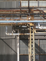 工場のパイプライン