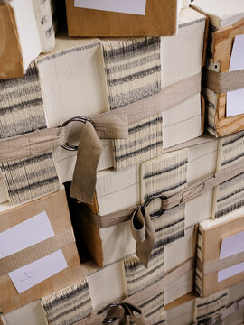 Book binding in the making