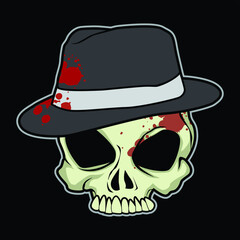 Skull Mafia Vector Illustration