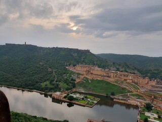 Fototapeta premium View from the top of the hill