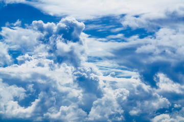 Naklejka na ściany i meble Blue sky and cloud plattern background