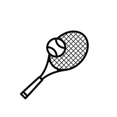 Tennis icon vector sign symbol. vector illustration