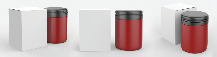 Display stand, retail display stand for product , display stands isolated on white background. 3d illustration