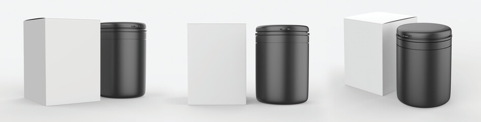 Display stand, retail display stand for product , display stands isolated on white background. 3d illustration