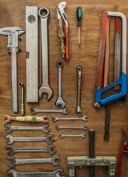 Tools Hanging on a Wall