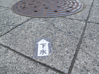 下水のマンホール
