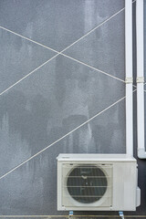 air conditioner compressor coil installation on wall