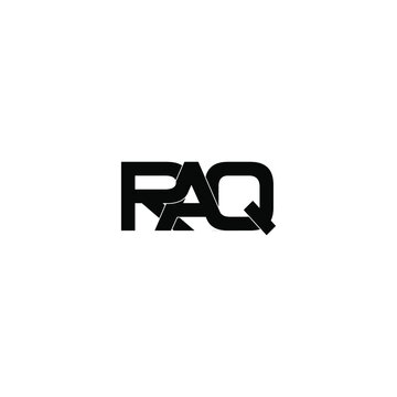 raq letter original monogram logo design