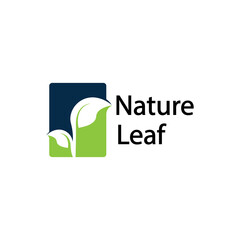 leaf logo design vector for nature symbol template editable,Green leaf logo ecology nature element vector icon.