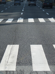 横断歩道と車線