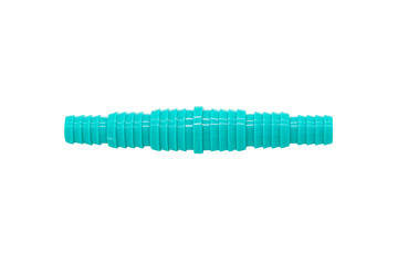 Plastic fitting for connecting garden hoses  isolated on a white background