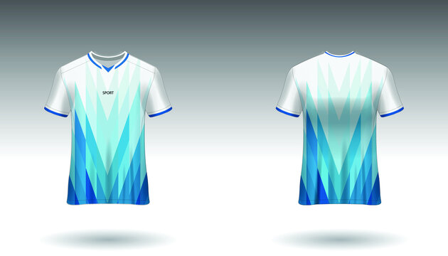 Sport design template  football jersey vector for football club. uniform front and back view