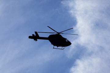 ジェットヘリのシルエット