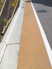 Fototapeta premium カラー舗装の道路