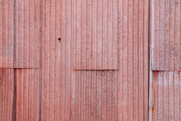 An old corrugated iron shed