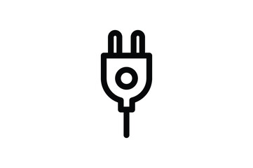 Electronic Outline Icon - Electric Plugs