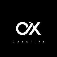 OX Letter Initial Logo Design Template Vector Illustration - obrazy, fototapety, plakaty