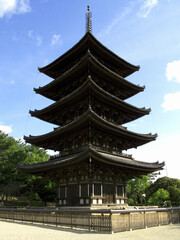 世界遺産の興福寺五重塔