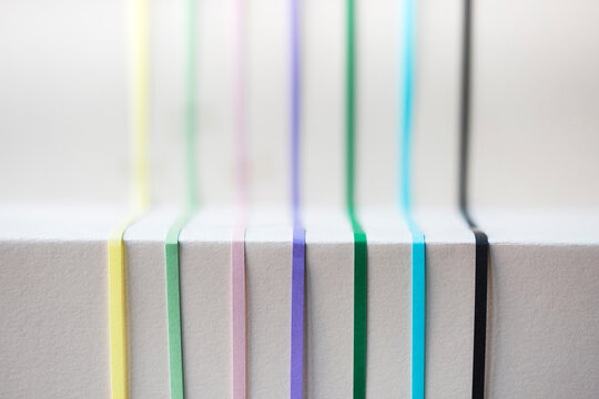 Abstract parallel lines on white