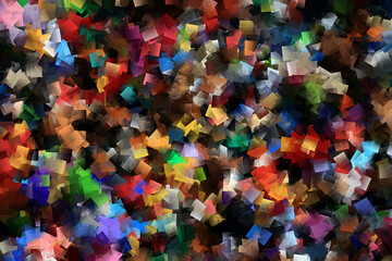 colorful abstract cubism texture background