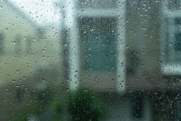 rain on window