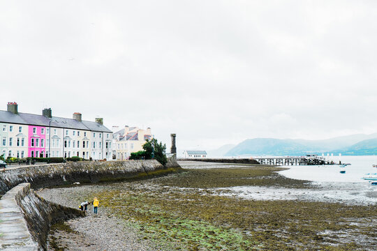 houses on the shore in Wales