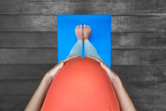 Pregnant Woman Doing Yoga