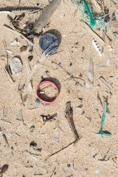 Sand and plastic