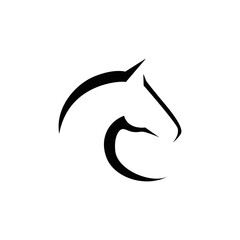 This is a Horse Silhouette clip art , can be used as element of various designs such as logo, banner, icon etc.