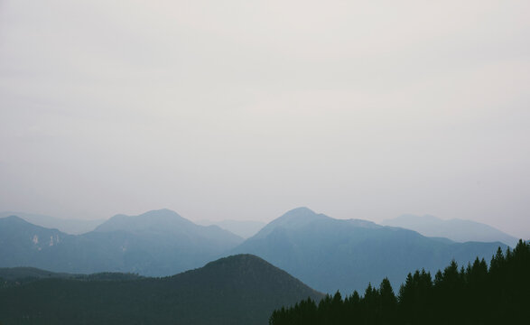 Mountains silhouette